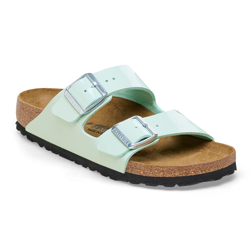 Birkenstock 1026963 Arizona birko-flor vernice patent surf green