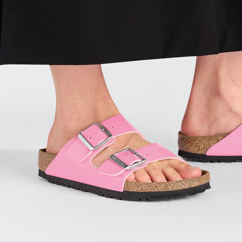 Birkenstock 1026957 Arizona birko-flor vernice candy pink