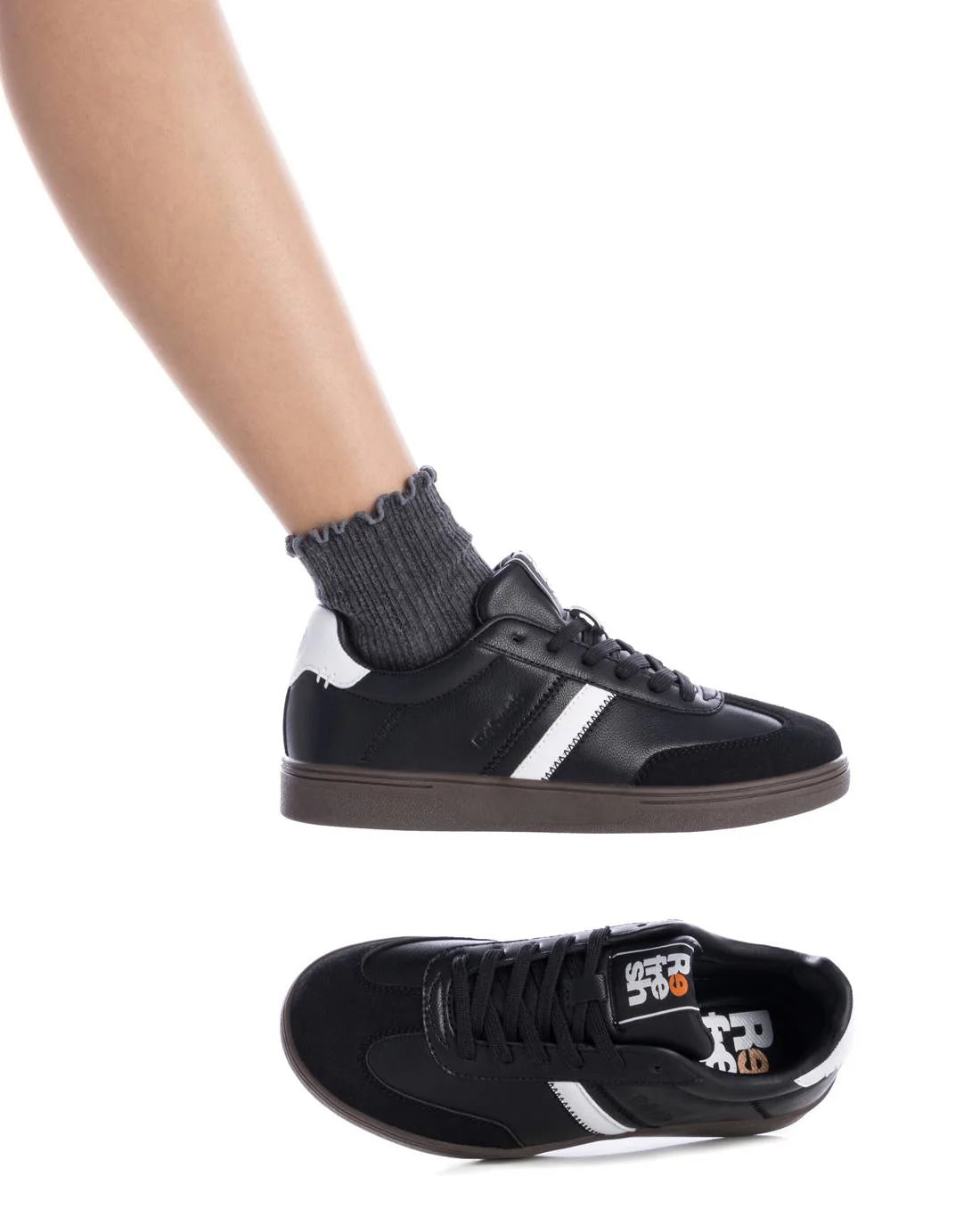 Refresh 172185 sneaker donna in micro nero