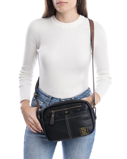 Refresh 183218 borsa a tracolla donna in micro nero