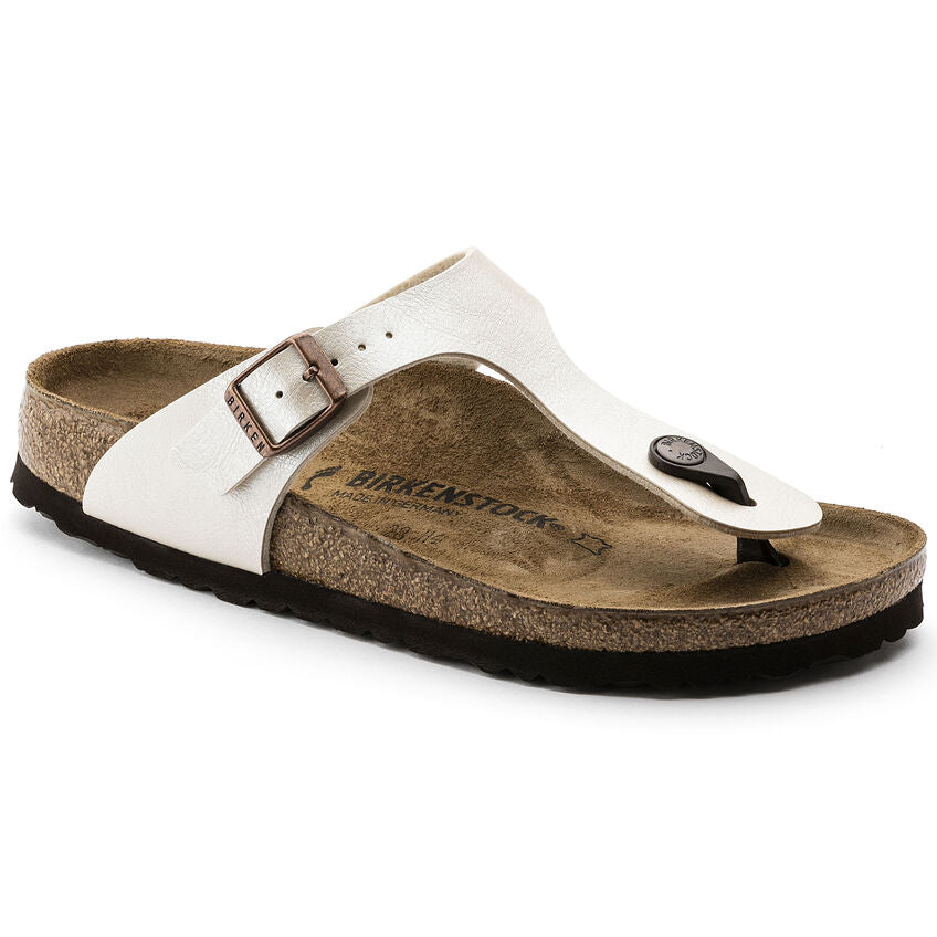 Birkenstock 943871 sandalo Gizeh birko-flor graceful pearl white