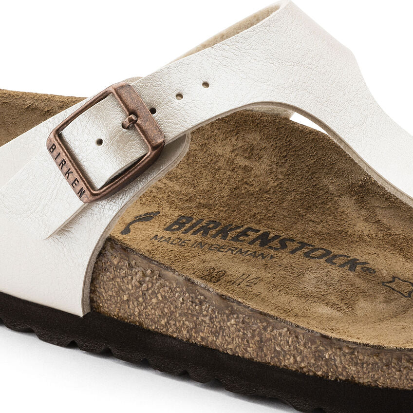 Birkenstock 943871 sandalo Gizeh birko-flor graceful pearl white