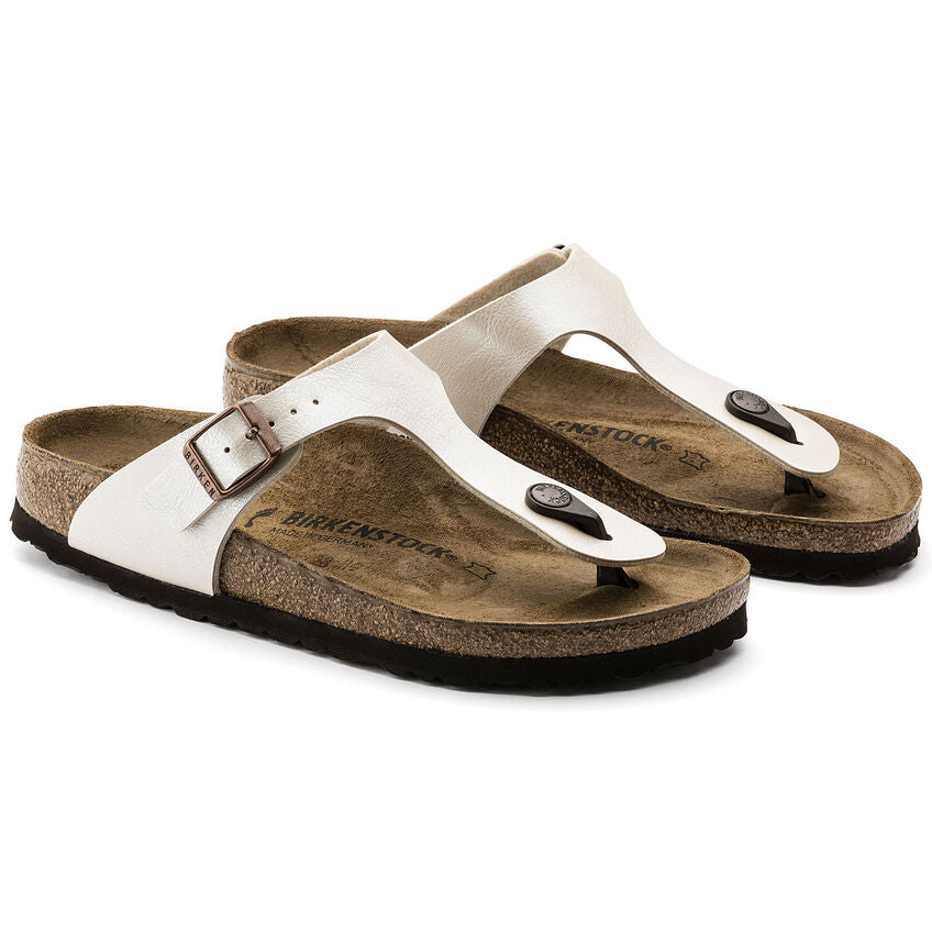 Birkenstock 943871 sandalo Gizeh birko-flor graceful pearl white