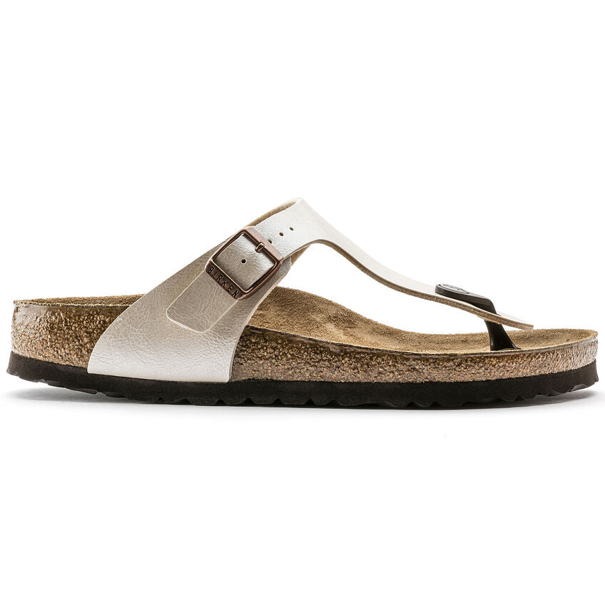 Birkenstock 943871 sandalo Gizeh birko-flor graceful pearl white