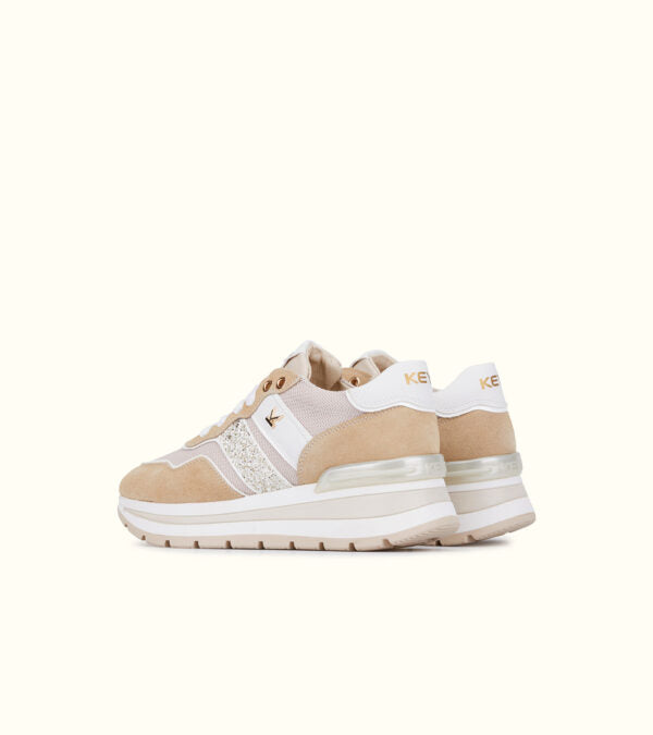 Keys K-10571 sneakers donna beige/white