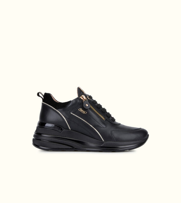 Keys 9950 sneakers donna pratica e raffinata nera