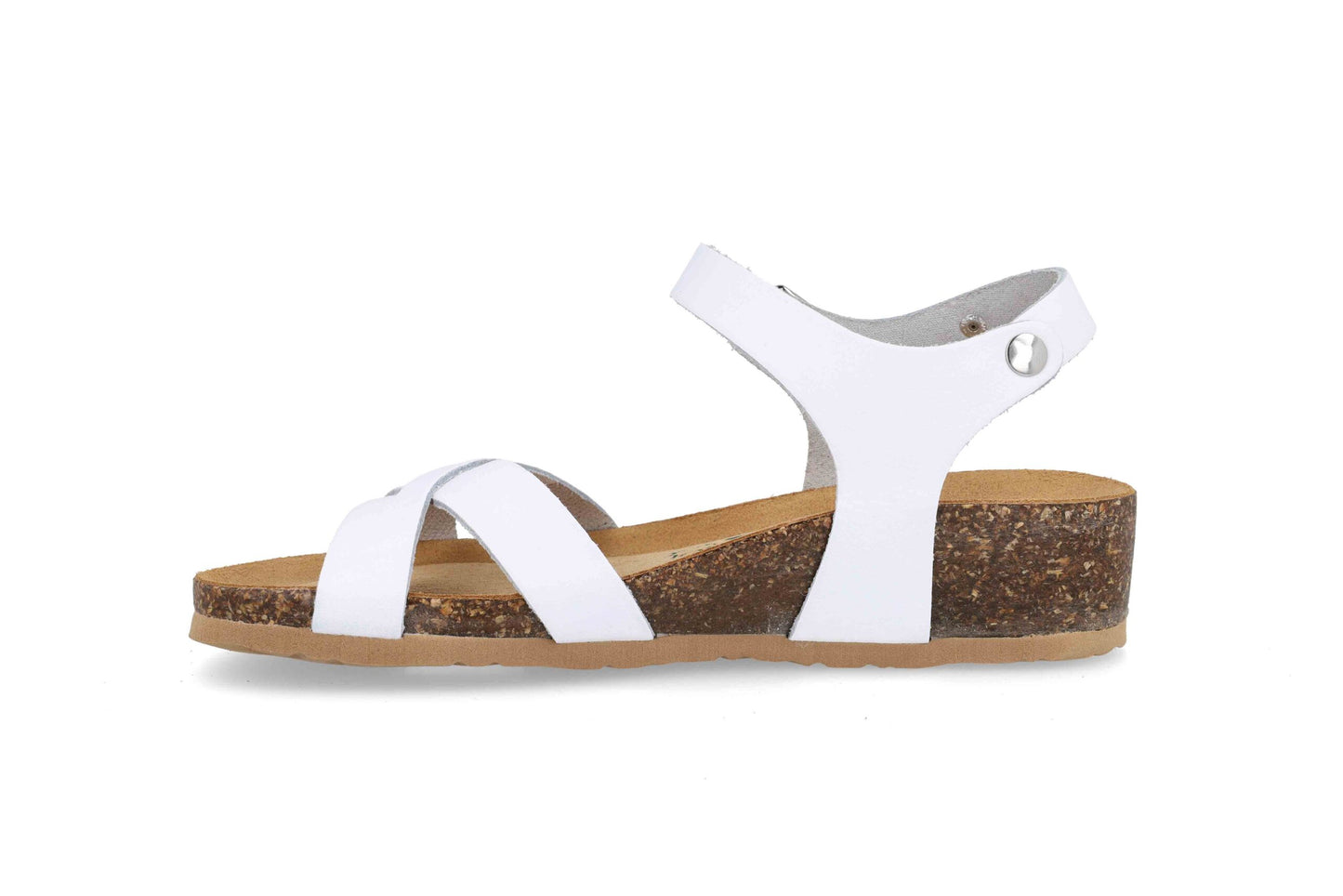 Bionatura 12FREGENE by cast sandalo donna in pelle bianco