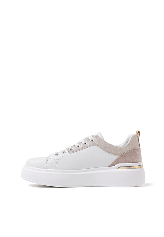 Queen Helena X30-8 sneakers donna stringate bianco/beige