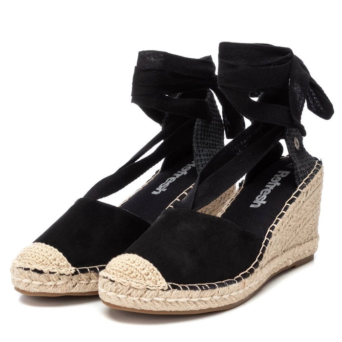 REFRESH 170874 ESPADRILLAS CON ZEPPA 8 CM NERO