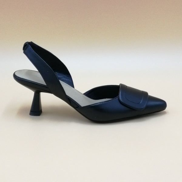 EPOCHE' XI 342 SLINGBACK A TACCO MEDIO IN NAPPA NERA